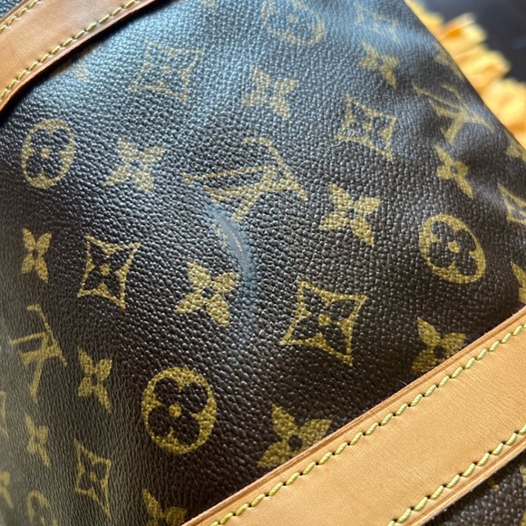 Auth Louis Vuitton Monogram Keepall Bandouliere 60 Boston Travel Bag M41412 - Picture 5 of 13